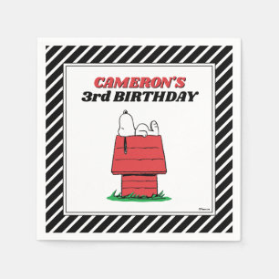 Peanuts Snoopy Dog House Birthday Napkins