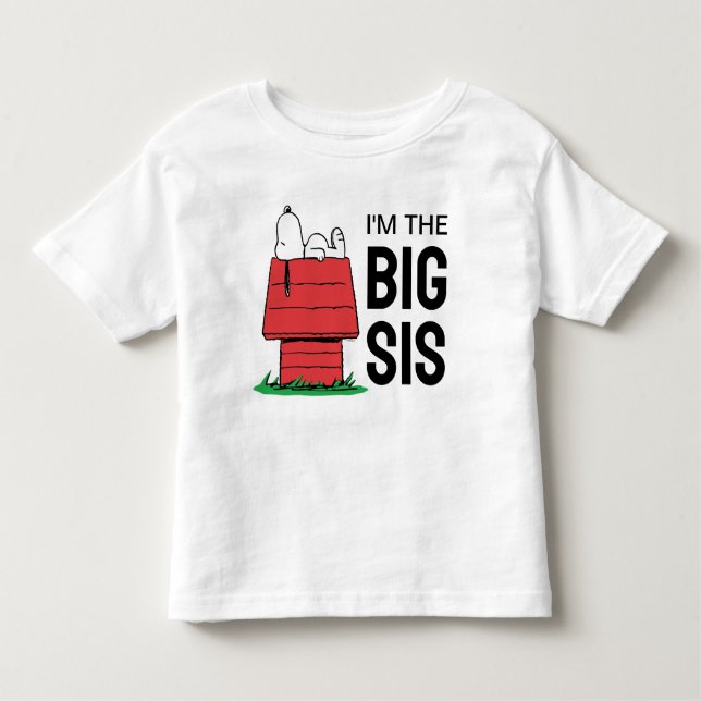 Peanuts Snoopy Dog House | I'm the Big Sister Toddler T-Shirt (Front)