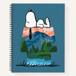 Peanuts   Snoopy Dog Sunset View Notebook