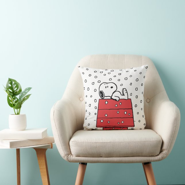 Peanuts | Snoopy Doghouse Snowflakes Cushion (Chair)