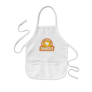 Peanuts Snoopy Don't Forget the Snacks Kids Apron