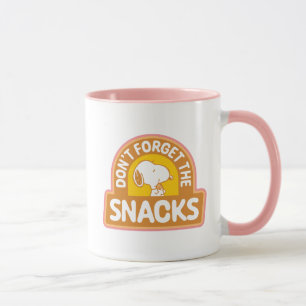 Peanuts   Snoopy Don't Forget the Snacks Mug