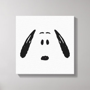 Peanuts Snoopy Face Canvas Print