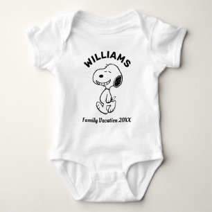Peanuts   Snoopy Family Vacation Baby Bodysuit