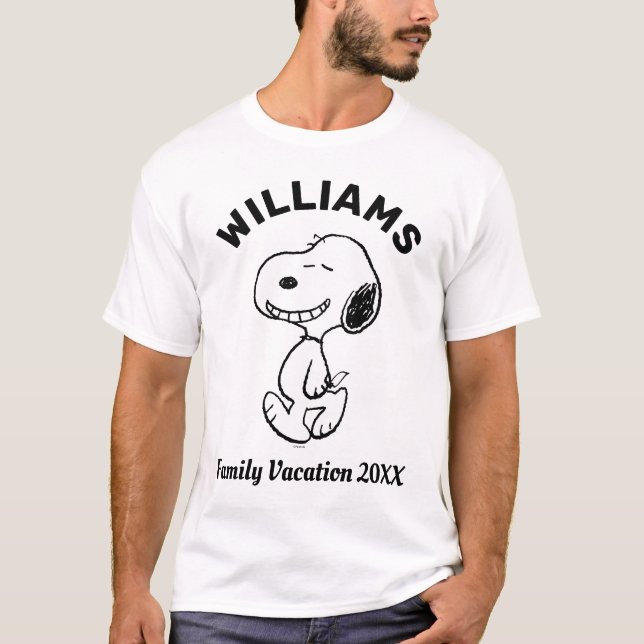 Peanuts | Snoopy Family Vacation T-Shirt (Front)