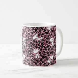 Peanuts   Snoopy Flower Vine Pattern Coffee Mug
