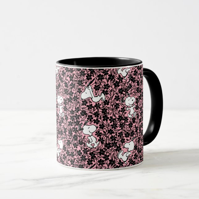 Peanuts | Snoopy Flower Vine Pattern Mug (Front Right)
