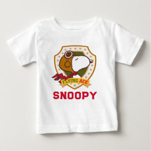 Peanuts   Snoopy Flying Ace Badge Baby T-Shirt