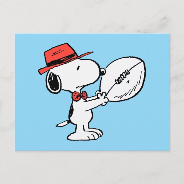 Peanuts | Snoopy Football Coach Postcard (Front)