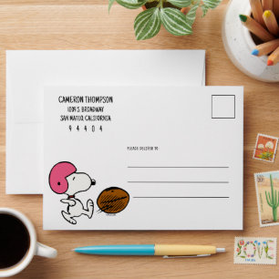 Peanuts   Snoopy Football Kicker Envelope