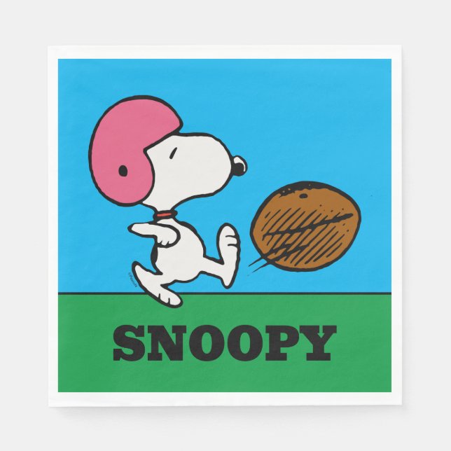 Peanuts | Snoopy Football Kicker Napkin (Front)