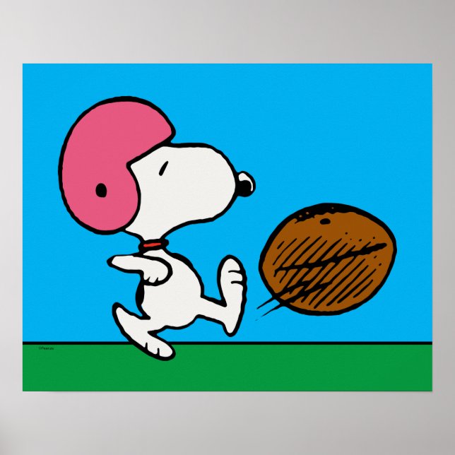 Peanuts | Snoopy Football Kicker Poster (Front)