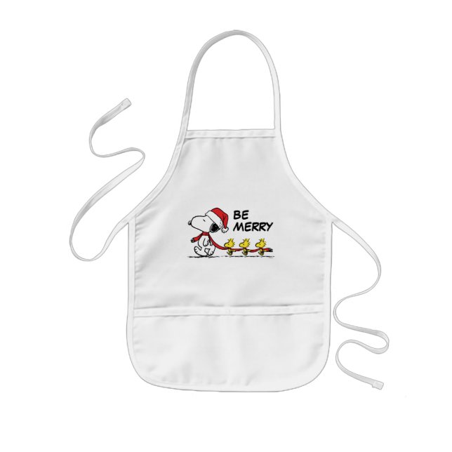 Peanuts | Snoopy & Friends Winter Scarf Kids Apron (Front)