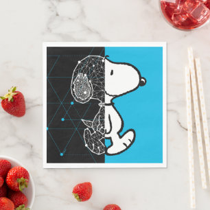 Peanuts   Snoopy Geometric Design Napkin