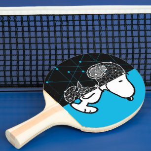 Peanuts   Snoopy Geometric Design Ping Pong Paddle