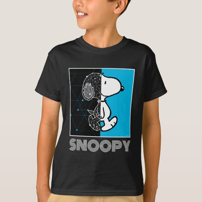 Peanuts | Snoopy Geometric Design T-Shirt (Front)