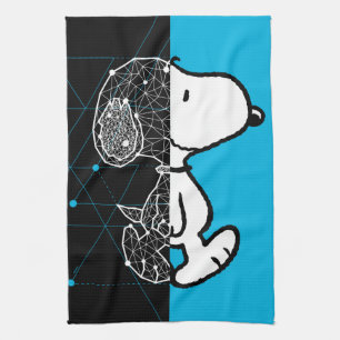 Peanuts   Snoopy Geometric Design Tea Towel
