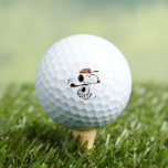 Peanuts | Snoopy Golf Swing Golf Balls<br><div class="desc">Snoopy,  the beloved beagle from the Peanuts comic strip,  is depicted in this design swinging a golf club.</div>