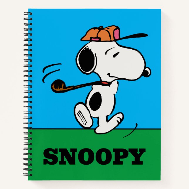 Peanuts | Snoopy Golf Swing Notebook (Front)