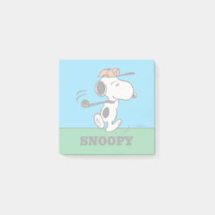 Peanuts   Snoopy Golf Swing Post-it Notes