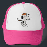 Peanuts | Snoopy Golf Swing Trucker Hat<br><div class="desc">Snoopy,  the beloved beagle from the Peanuts comic strip,  is depicted in this design swinging a golf club.</div>
