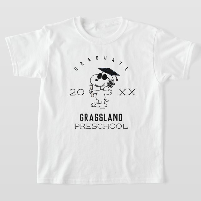 Peanuts | Snoopy Graduate T-Shirt (Laydown)