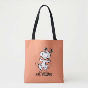 Peanuts Snoopy Greatest Teacher Personalised Tote Bag