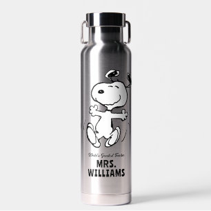 Peanuts   Snoopy Greatest Teacher Personalised Water Bottle