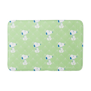 Peanuts   Snoopy Green Deco Dreams Pattern Bath Mat