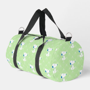 Peanuts   Snoopy Green Deco Dreams Pattern Duffle Bag