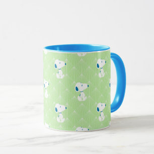 Peanuts   Snoopy Green Deco Dreams Pattern Mug