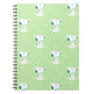 Peanuts   Snoopy Green Deco Dreams Pattern Notebook