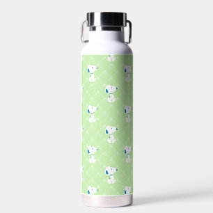 Peanuts   Snoopy Green Deco Dreams Pattern Water Bottle