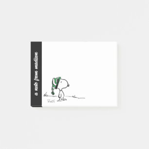 Peanuts   Snoopy Green Snow Cap Post-it Notes