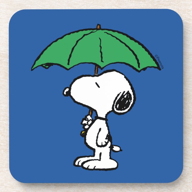 Peanuts | Snoopy Green Umbrella Coaster (Front)