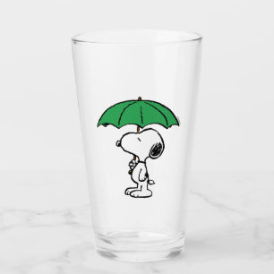 Peanuts   Snoopy Green Umbrella Glass