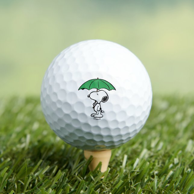 Peanuts | Snoopy Green Umbrella Golf Balls (Insitu Tee)