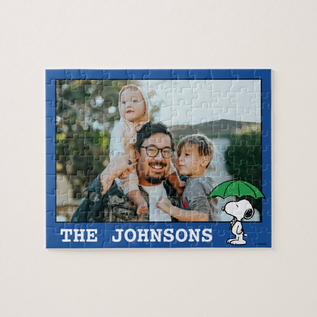 Peanuts | Snoopy Green Umbrella Jigsaw Puzzle (Horizontal)