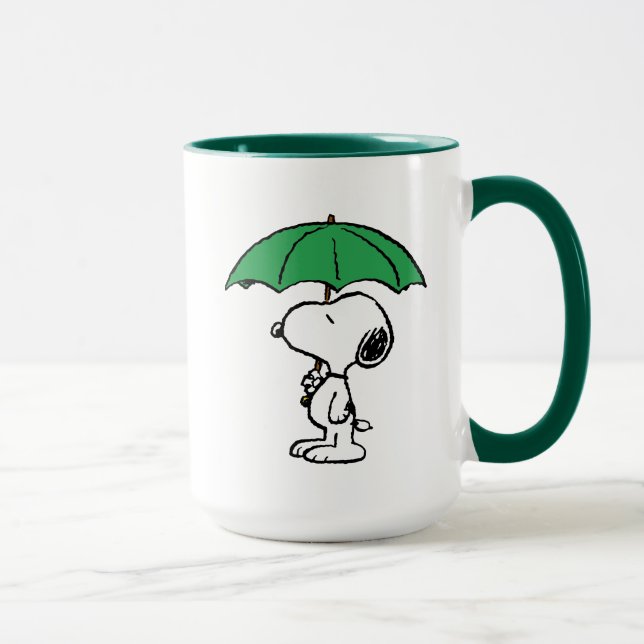 Peanuts | Snoopy Green Umbrella Mug (Right)