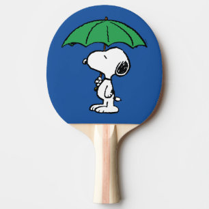 Peanuts   Snoopy Green Umbrella Ping Pong Paddle