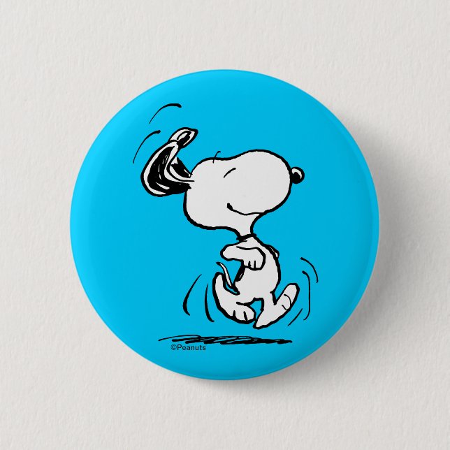 Peanuts | Snoopy Happy Dance 6 Cm Round Badge (Front)
