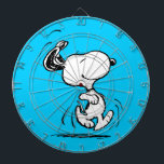 Peanuts | Snoopy Happy Dance Dartboard<br><div class="desc">Snoopy is the loveable pet beagle of Charlie Brown in the comic strip Peanuts by Charles M. Schulz. Check out this cute Peanuts design featuring this loveable dog.</div>