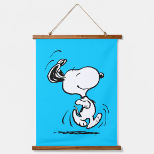 Peanuts   Snoopy Happy Dance Hanging Tapestry
