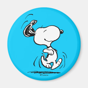 Peanuts   Snoopy Happy Dance Magnet