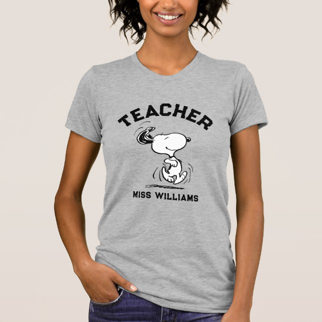 Peanuts | Snoopy Happy Dance Teacher T-Shirt (Front)