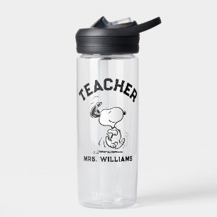 Peanuts   Snoopy Happy Dance Teacher Water Bottle