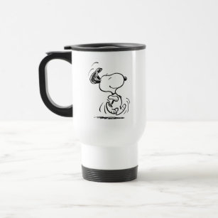 Peanuts   Snoopy Happy Dance Travel Mug