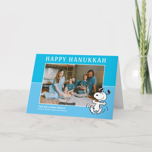 Peanuts | Snoopy Happy Hanukkah Holiday Card (Front)