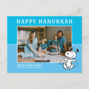 Peanuts   Snoopy Happy Hanukkah Holiday Postcard