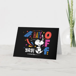 Peanuts Snoopy Hats Off To You Graduation Congrats Card